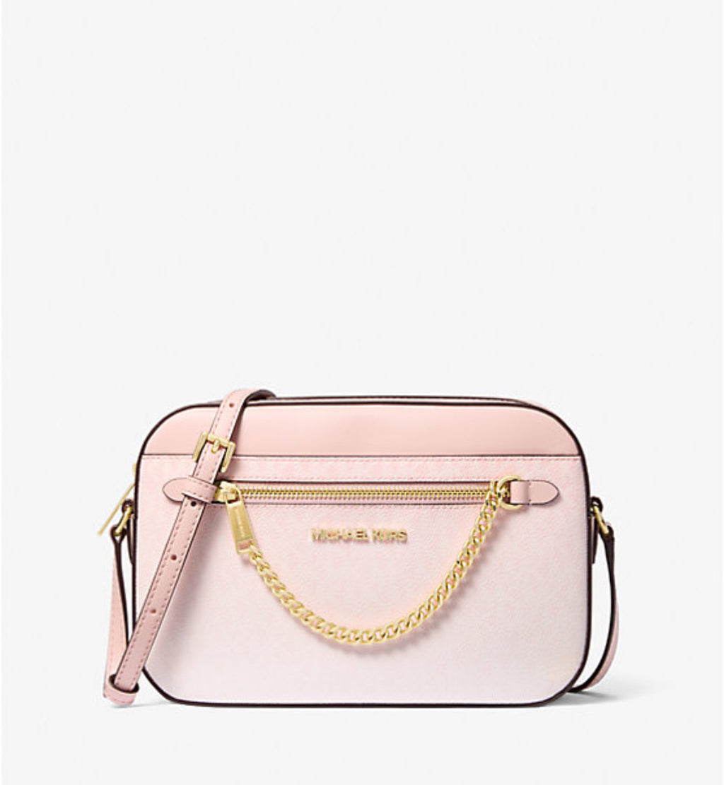NWT Michael Kors Jet Large Ombré Signature Logo Crossbody Bag